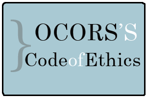 OCORS's code of ethics